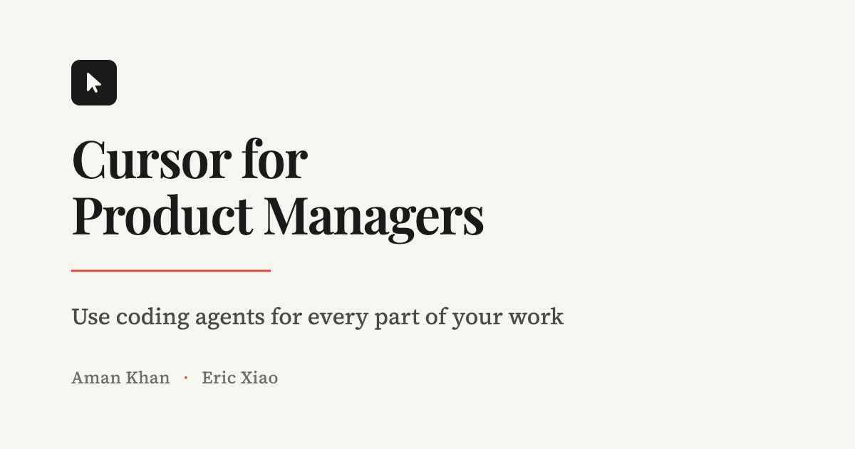 Cursor for Product Managers